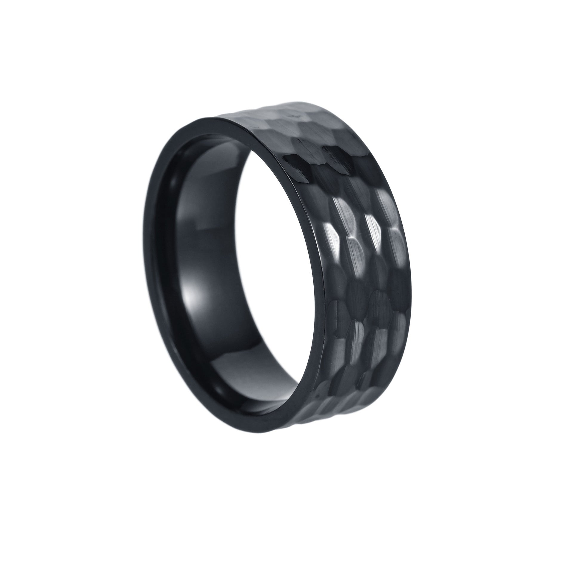 Wholesale Hammered Vintage Titanium Rings